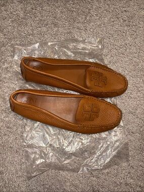 Tory Burch Cognac Leather flats